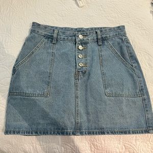 NWOT High-rise Denim Skirt